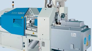 Bild 1: Warmkammer-Druckgießmaschine mit Magnetspanntechnik, die den Formenwechsel 
im Vergleich zu hydraulischen Spannsystemen und mechanischen Pratzen beschleunigt und vereinfacht. (Archiv: Vogel Business Media)