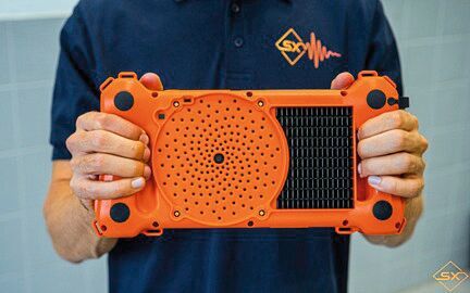 Die SoundCam Ultra 3 arbeitet in Frequenzbereichen von 2 kHz bis 100 kHz und eignet sich damit für eine Vielzahl von Anwendungen, wie z. B. die Ortung von Druckluftlecks und elektrischen Teilentladungen.  (Bild: Soundtastix)