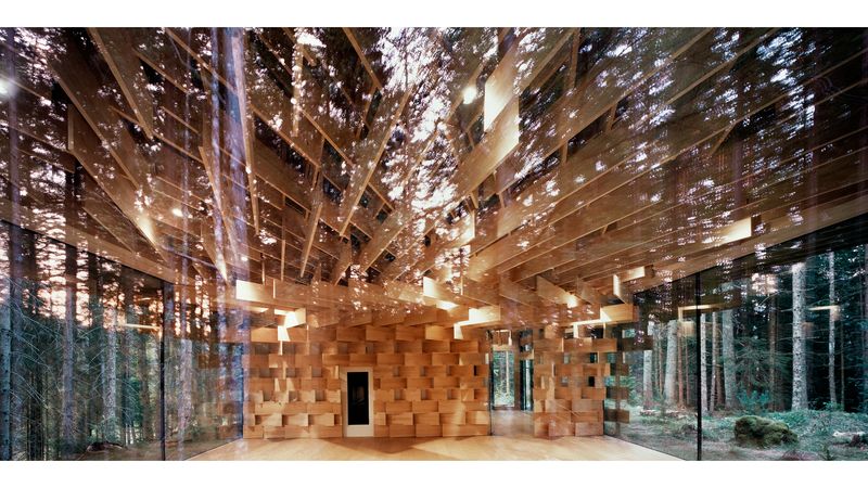 Wood / Pile, Pavillon, Krün 2018.(Foto:  Erieta Attali)