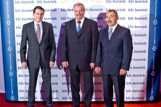 Marc Gounaris (Dekra), Roland Reiche (Innung Region Meißen), Hartmut Merker (Innung Region Meißen) (Archiv: Vogel Business Media)