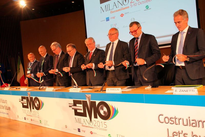 Die Veranstaltung EMO Milano 2015 öffnete ihre Tore am 5. Oktober mit einer Eröffnungsfeier im Auditorium von fieramilano Rho. (Bild: Sonnenberg)