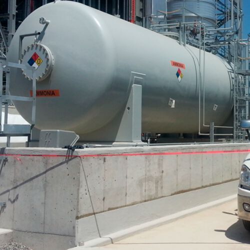 Chemical storage tanks can be horizontal or vertical vessels six to ten feet in diameter/height. It is not uncommon to see some type of non-contact level transmitter installed to provide level indication to the control room with a local display at the base of the tank. 