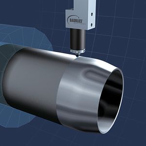 Werden Bauteile mit Diamantwerkzeugen geglättet, verbessern sich die Randzoneneigenschaften von Bauteilen mit thermisch gespritzten Verschleißschutzschichten (Computersimulation).