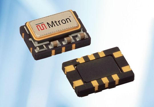 Bild 1:  MTRON M626x ist eine kompakte TCXO/VCTCXO-Serie im 7.0x5.0 mm Leadless-Package für Avionik-, Aerospace-, Kommunikations- und Navigationsanwendungen. Laut Hersteller sind je nach Version enge Stabilität bis ±0,1 ppm über -40 bis +85 °C, niedriges Phasenrauschen und Low-G-Sensitivity bis 0,6 ppb/g verfügbar.(Bild:  WDI)