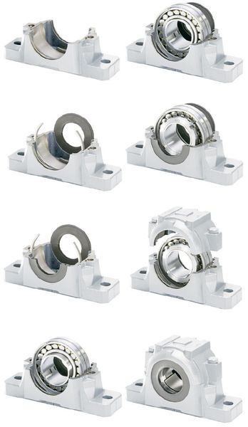 Bild 2: Die SNL-Lagergehäuse in verschiedenen Montagestufen. (Bild: LFD Wälzlager)