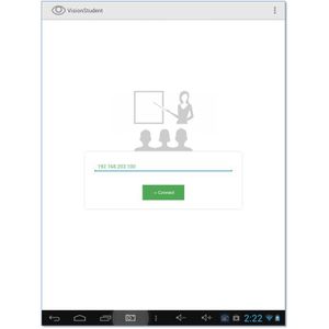 Beim Öffnen der App müssen Studenten auswählen, zu welchem Lehrercomputer eine Verbindung hergestellt werden soll.