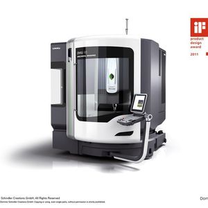 High-End-Werkzeugmaschine: Auch der Innenraum der DMU 65 glänzt im "New DMG Design". 
