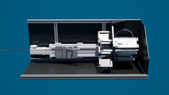 Wire Shape 3D messe die Krümmung und Torsion des Drahtes vollständig dreidimensional und prozessnah.(Bild:  Senswork)