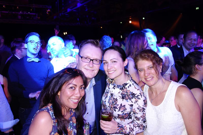 WD-Dancing-Team (v. l.): Esti Mistry, Emiel Witteveen Daniela Pitzalis und Maria Fritz (Bild: IT-BUSINESS)