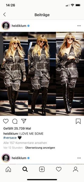 Platz 1: Heidi Klum (Model)... (Instagram / Heidi Klum)