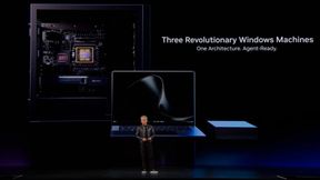 Mit RTX Spark für Windows-Notebooks und Windows-Desktop-PCs sowie der DGX Station for Windows präsentiert Nvidia-CEO Jensen Huang gleich drei Plattformen für das Microsoft-Betriebssystem. Natürlich soll auch hier die lokale KI eine gewichtige Rolle spielen. (Bild: Nvidia)