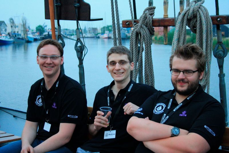 Michael Kahnt (comsyska), Mathias Zagler (Computer Electronic Zagler) und Kevin Becker (Ai-IT) (Emendo)