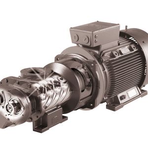 Abb. 1: Beim 1:1-Antrieb sind Kompressorblock und Elektromotor, die mit gleicher Drehzahl laufen, durch eine Kupplung verbunden. Dieser Antrieb arbeitet völlig ohne die Übertragungsverluste, die bei der Getriebebauweise unvermeidlich sind.