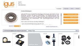 Mehr und größere Bilder, schneller Zugriff: Die neue Webseite von Direct Industry, hier am Beispiel von Igus  (Bild: Direct Industry)