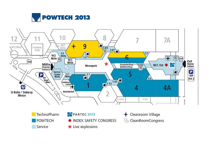 Alles bleibt anders: Die Powtech 2013 wartet mit einem neuen Hallenkonzept auf. (Bild: Nürnberg Messe)