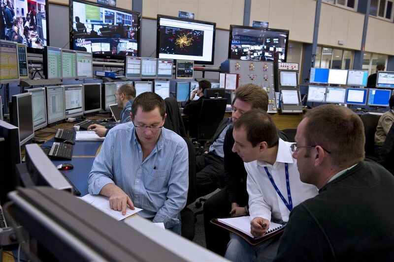 Die Detektoren, die die Teilchenkollisionen aufzeichnen, verfügen über 100 Millionen Datenausgabe-Kanäle. (CERN)