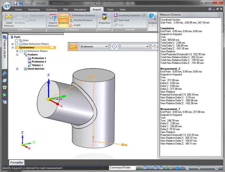 Solid Edge ST3 umfasst an vielen Stellen neue Funktionen, wie etwa bei der Blech-, Verrohrungs- und Rahmenkonstruktion.  (Bild: Siemens PLM)