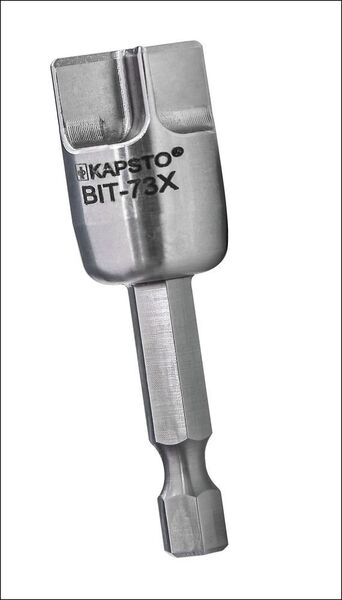 Der Schaft ist für Schrauber mit der Aufnahme nach DIN ISO 1173 ausgelegt (Pöppelmann)