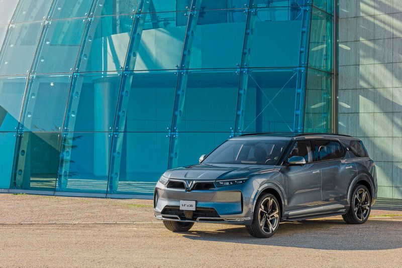 Der Vinfast e36 ist das größere der beiden vorgestellten SUV. (Bild: Vinfast)