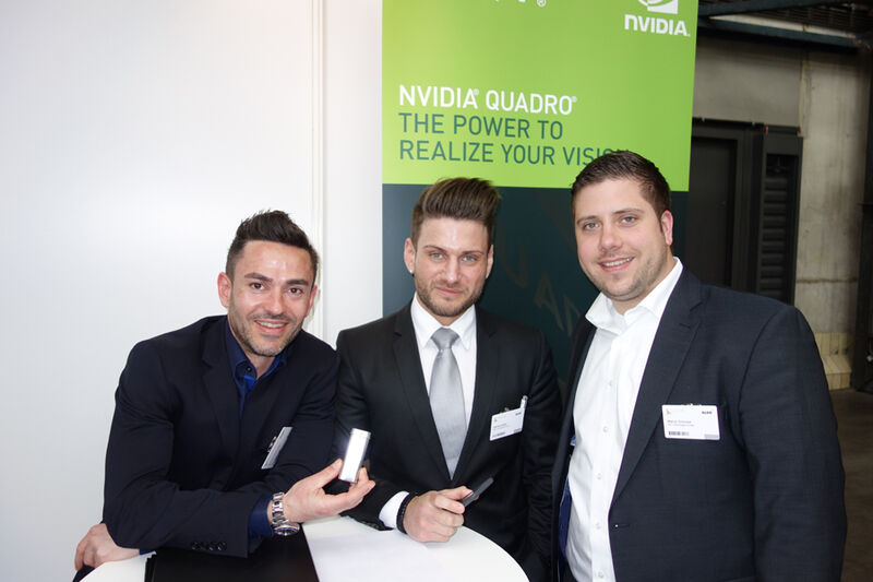 Das PNY-Team (v. l.): Romeo Gramaglia, Matthew Miller und Marco Schulze (Bild: IT-BUSINESS)