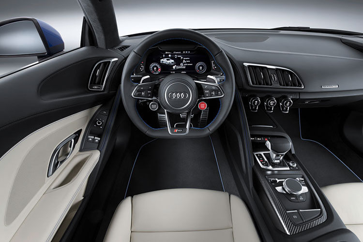 Wie auch schon im TT setzt Audi beim neuen R8 ebenfalls auf den Digitaltacho. (Foto: Audi)