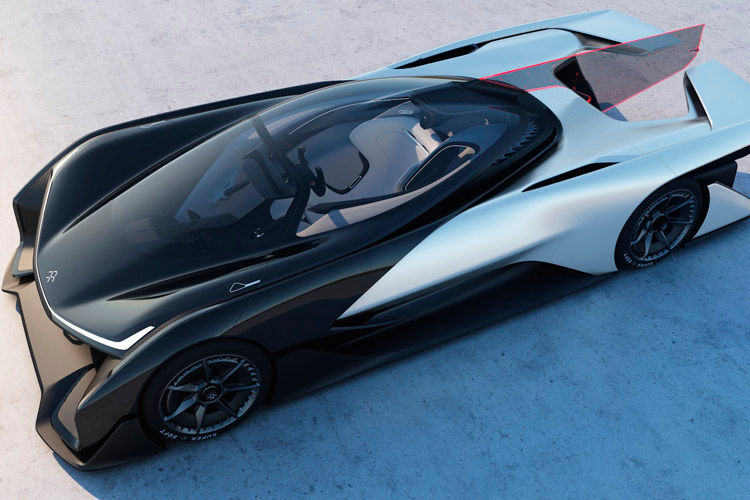 Faraday Future hat mit dem FF Zero 1 eine futuristische Rennwagen-Studie vorgestellt. (Foto: Faraday Future)