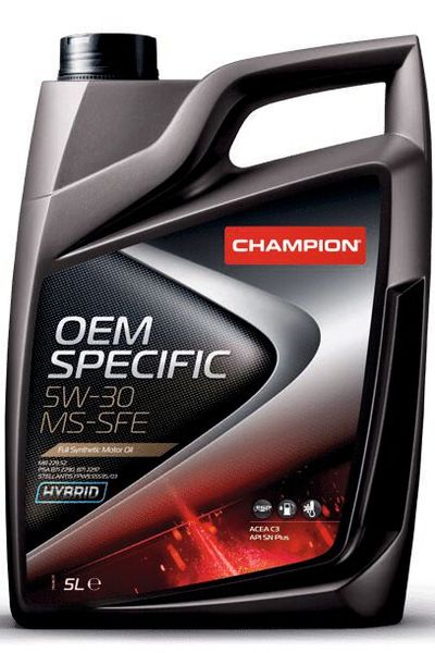Champion: Das neue Motorenöl OEM Specific 5W-30 MS-SFE erfüllt die strenge Stellantis-Spezifikation FPW9.55535/03 und ist für die verwendeten Motortypen in ausgewählten Peugeot-, Citroën/DS- und Opel-Modellen geeignet. Es eignet sich zudem für Fahrzeuge von Mercedes-Benz, General Motors und einigen asiatischen OEMs, für die eine hochwertige SAE 5W-30- Ölspezifikation erforderlich ist. www.championlubes.com (Bild: Champion)