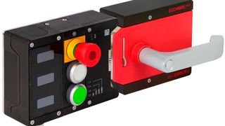 Der MGB2 Classic ist modular aufgebaut: Durch die beliebige Kombination mit einer Vielzahl frei wählbarer Submodule können alle Anforderungen an Türschließsysteme abgedeckt werden. Die Submodule können z. B. mit Drucktastern, Wahlschaltern, Schlüsselschaltern oder Not-Halt-Tastern bestückt sein. (Euchner)