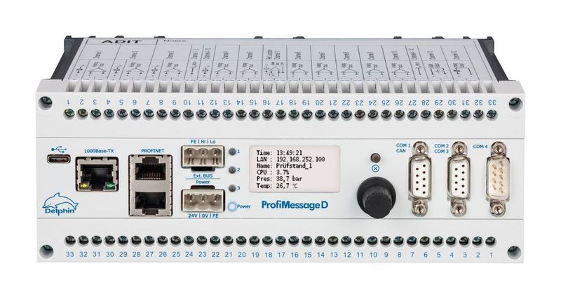 Delphin Technology推出了其消息系列ProfiMessage D的最新型号。现在可以使用Profinet接口和OPC UA客户端/服务器接口。模块化基于配备I / O模块的主从设备。I/O模块具有8到24个模拟或数字输入和输出。基本单元具有多功能的现场总线接口。在1号展厅424号展台展出。 (Delphin Technology AG)