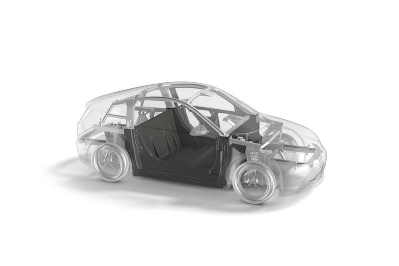 Eine steife Fahrgastzelle aus mit Carbonfasern verstärktem Kunststoff bildet einen sicheren Überlebensraum. (Bild: TU München/Simon Rauchbart)