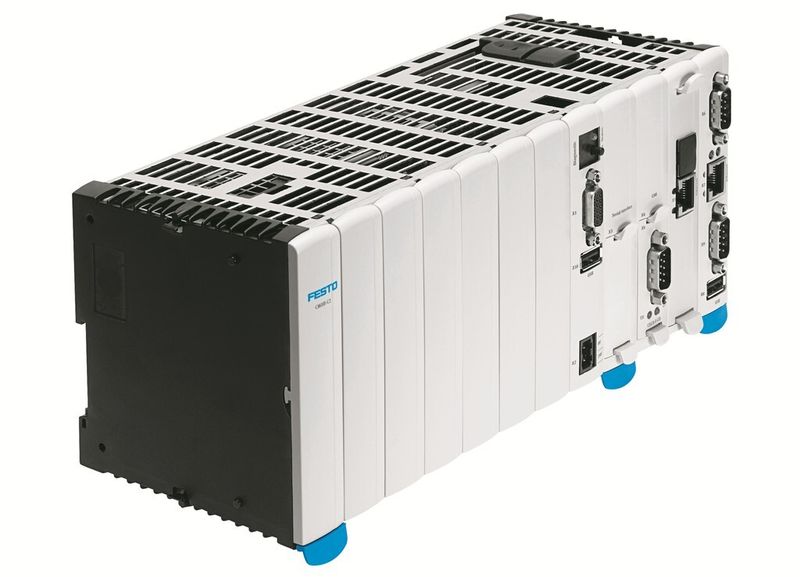 Die CMXR-Steuerung von Festo ist robust und macht das einfache Einteachen von Programmen leicht durchführbar. (Bild: Festo)