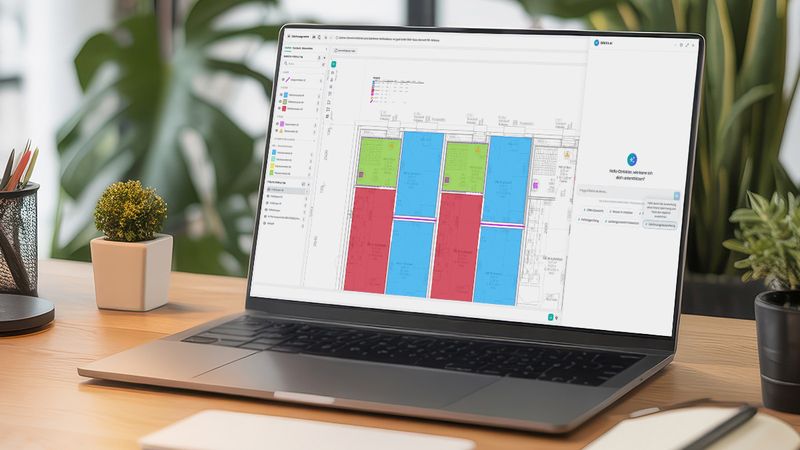 KI-Planaufmaß in der Software Grava connect.(Bild:  Bauer Softtech)