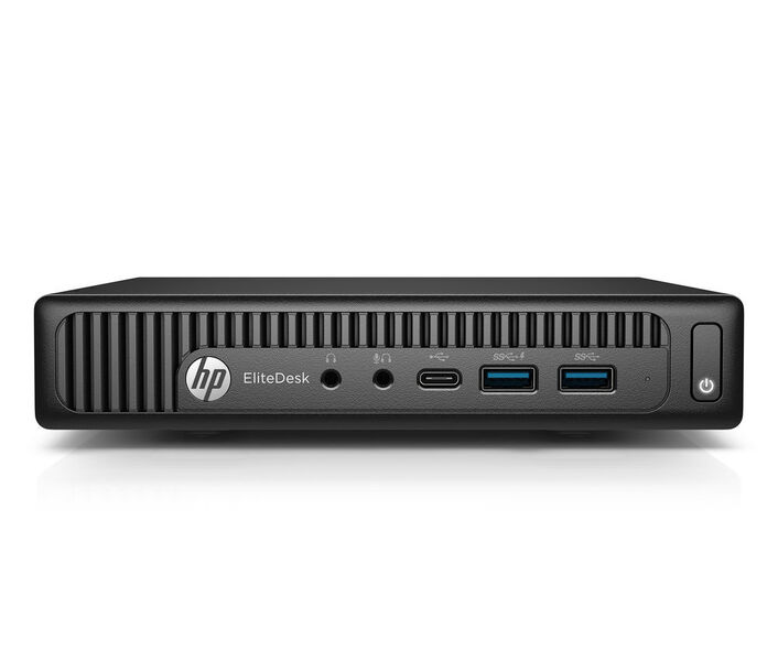Der kompakte EliteDesk 800 G2 arbeitet mit einem externen Netzteil. (Bild: HP)