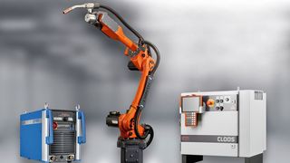 Schnell und einfach automatisieren: Das Komplettpaket von Cloos umfasst die Schweissstromquelle, den Roboter und die einfach programmierbare Steuerung als sorgfältig aufeinander abgestimmte Komponenten mit betriebsbereit konfigurierten Schnittstellen. (Bild: Eckhard Reuter/Cloos Schweisstechnik)