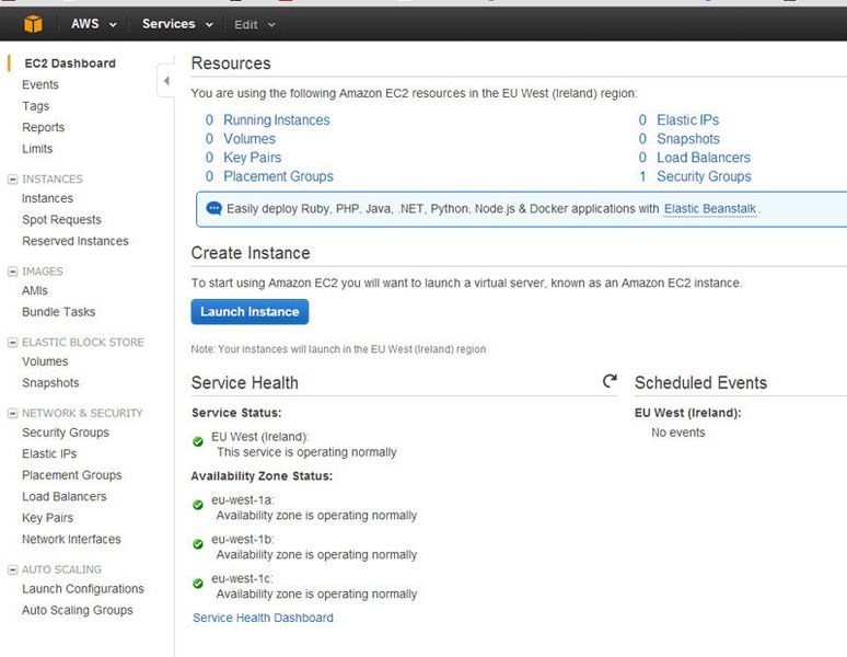 In Amazon EC2 lassen sich Docker-Container erstellen. (Bild: T. Joos)