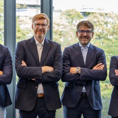 Guido Garelli (Teoresi), Robert Muirhead (Delta), Francesco Cianelli (Teoresi), Stuart Baskcomb (Delta) (Source: Foto Rumberger)