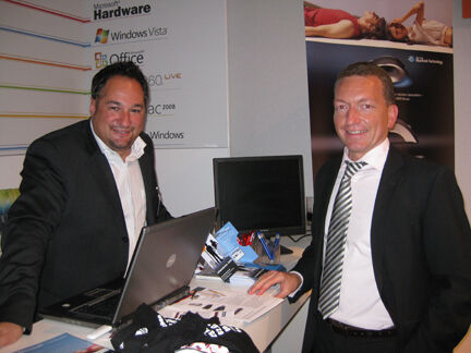Daniel Marc Bollers von Microsoft (li.) und Gerald Holler von Compris (Archiv: Vogel Business Media)