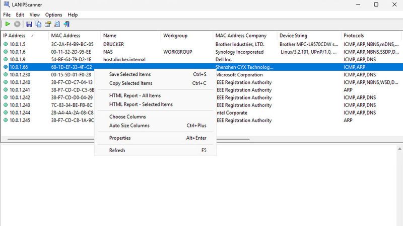 Mehrere Discovery-Protokolle sorgen dafür, dass Geräte auch ohne klassische Ping-Antwort sichtbar werden.(Bild:  Joos | Nirsoft)