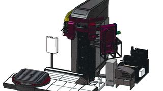 Die Konstruktion und die technischen Daten des Bohrwerks sollen laut Maveg eine sehr präzise Bearbeitung von Werkstücken bis 3000 kg ermöglichen. (Bild: Maveg)