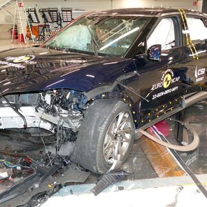 Auch der Genesis GV60 erreichte fünf Sterne, konnte jedoch im Punkt Kindersicherheit mit nur 63 Prozent nicht ganz überzeugen.(Bild:  Autoren-Union Mobilität/Euro NCAP)