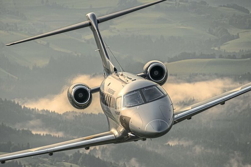 The Pilatus Super Versatile Jet PC-24 will be used as a business aircraft, for rescue flights or for transport. Order intake is rising continuously, and new capacities have been created for the machining of large parts. (Pilatus Aircraft Ltd)