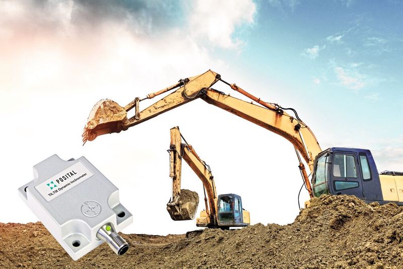 Der Neigungssenor Dynamic Tiltix von Posital liefert mit seinem dualen Messsystem auch bei schwierigsten mobilen Einsätzen mit Vibration oder heftiger Beschleunigung präzise Signale. (Bild: Posital)