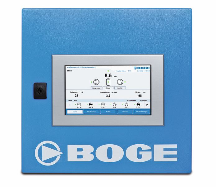 Bild 3: Für die Anschaffung der übergeordneten Druckluftsteuerung Airtelligence Provis 2.0 hat Linder Tiefkühlbackwaren erneut eine Bafa-Förderung beantragt. (Bild: Boge)