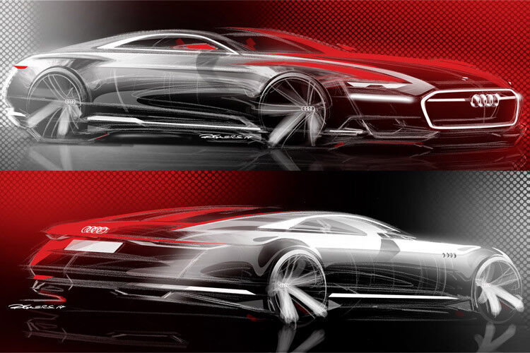 Die Studie „Prologue“ gibt auf der LA Autoshow einen Ausblick auf die künftige Optik der Modelle. (Foto: Audi)
