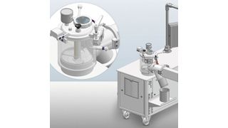Die eu entwickelte Labormischerreihe für die Lebensmittel- und Pharmaindustrie: Die gezeigte Ausführung wurde im Auftrag eines Branchenführers für die Anforderungen der Milchverarbeitung maßgeschneidert angefertigt. (Bild: © MTI Mischtechnik)