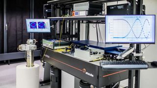 Bisher noch ein Prototyp: Das Startup Quix Quantum soll bis Juli 2023 beim DLR in Ulm einen Quantencomputer bauen.  (Bild: Quix Quantum)