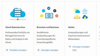 Mit IBM Watson lassen sich die unterschiedlichsten Wissensanwendungen realisieren, so etwa die Wettervorhersage. (IBM)
