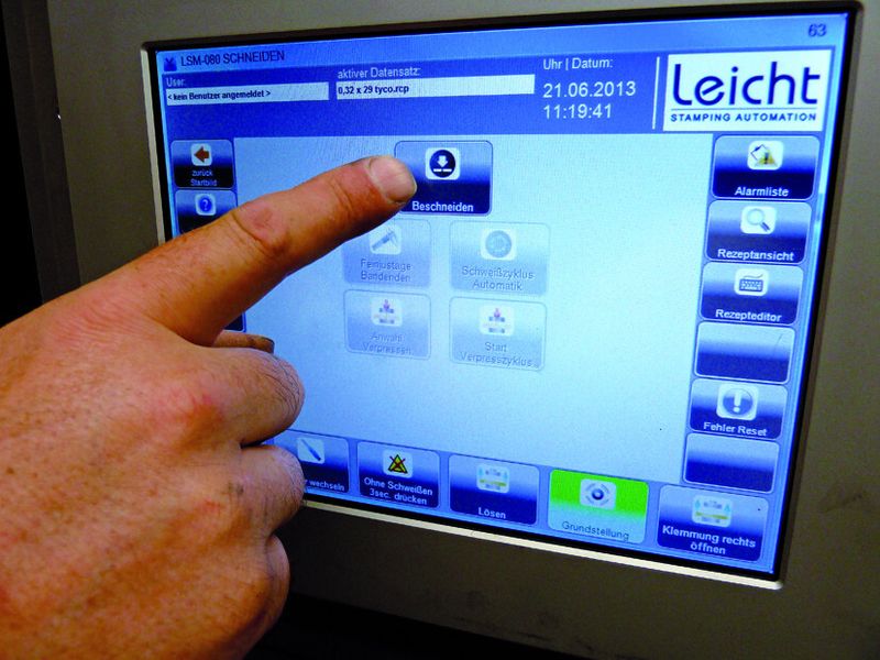 Steuerung mit Touch-Bedienung bietet höchsten Komfort, ist übersichtlich und intuitiv zu bedienen. (Bild: Kuhn)