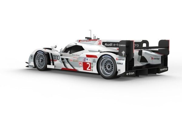 Der neue Audi R18 e-tron quattro: für die Rennsaison 2013 wurde der Rennbolide mit Hybridantrieb gründlich überarbeitet (Bild: Audi Motorsport)