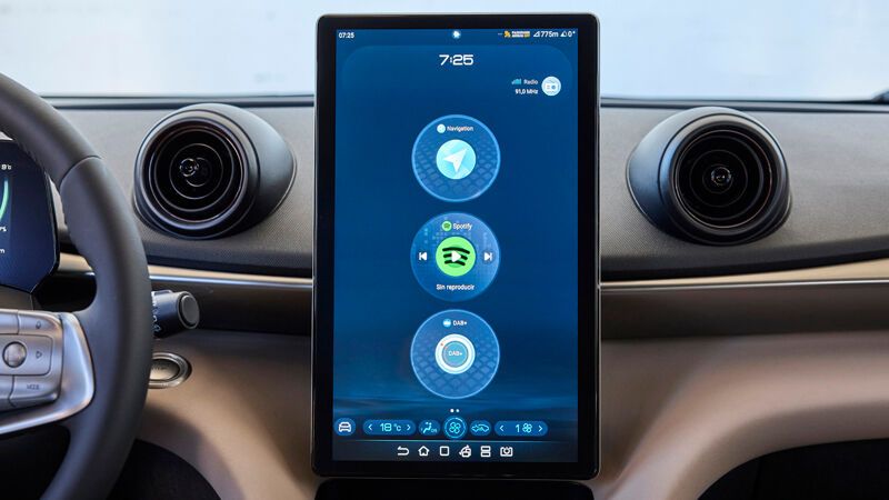 ... ist wie bei allen in Europa erhältlichen BYD-Modellen drehbar. (Bild: BYD)